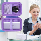 khanka Hard Travel Case Replacement with Anker 621 Nano Power Bank,5,000mAh Portable Charger,Case Only (Purple)