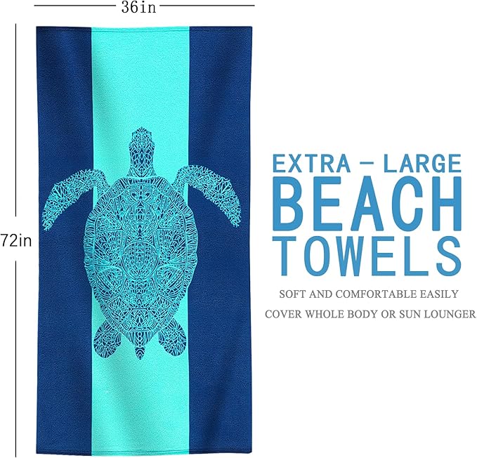 Genovega 2 Packs Oversized Terry Beach Towel 36 x 72 in Soft Extra Large Long Pool Swim Towels Clearance XL Big Travel Blanket Must Haves Vacation Essentials for Adult Yellow Pineapple