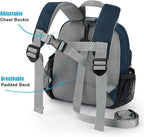 STEAMEDBUN Toddler Backpack Leash - Anti-Lost Harness Backpack for Boys Girls 1-3 - Blue