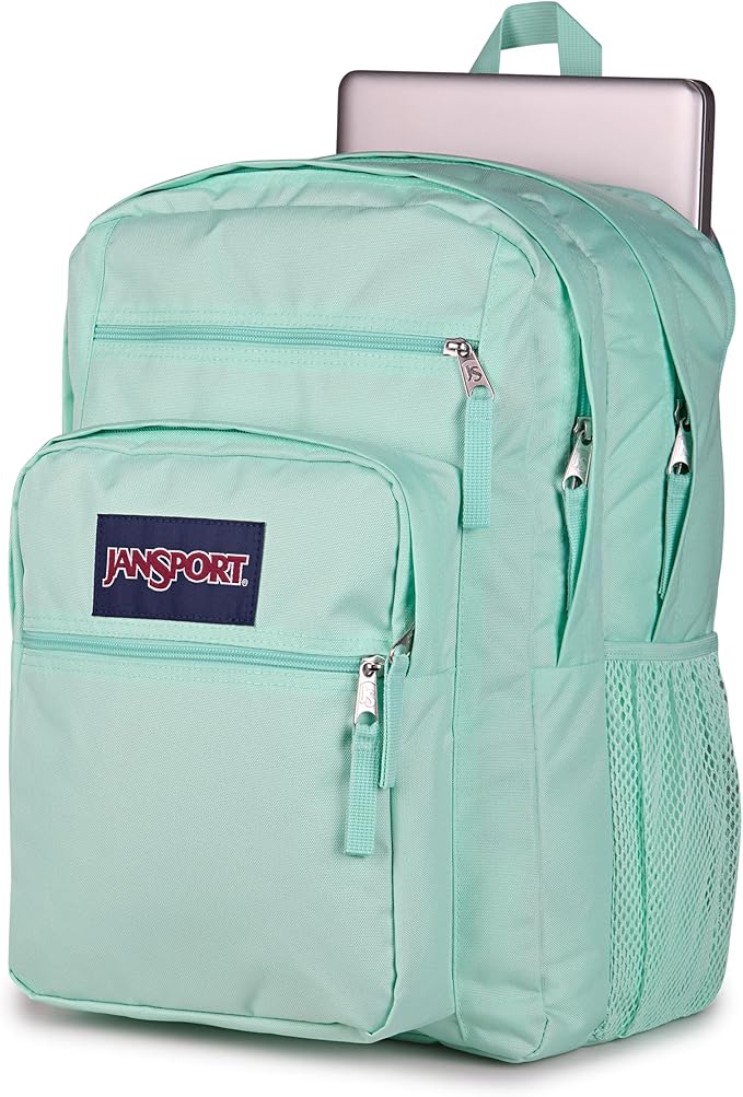 JanSport Laptop Backpack - Computer Bag with 2 Compartments, Ergonomic Shoulder Straps, 15” Laptop Sleeve, Haul Handle - Magic Mint