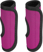 PATIKIL Luggage Handle Wrap for Suitcase, 2 Pcs Bright Color Neoprene Comfort Soft Handle Covers Luggage Identifiers for Bag Suitcase Tags Wraps Travel Accessories, Rose Red