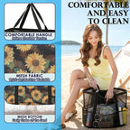 Fammart Mesh Beach Bag, Large Beach Tote with Zipper Pocket, Toys Pool Bag for Family Travel Vacation Cruise Essentials