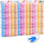 200 Pairs Ear Plugs Bulk for Sleeping Noise Cancelling, Swimming, Shooting, Concerts, Snoring 10 Assorted Colors with Carry Cases Reusable Silicone Earplugs Soft Ear Plugs