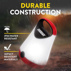 Eveready LED Camping Lantern X-250, Bright Tent Lights, Rugged Water Resistant LED Lanterns, 100 Hour Run-time, Red and Black (Pack of 2)