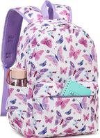 CAMTOP Preschool Backpack for Kids Girls Butterfly Toddler Backpacks Kindergarten School Bookbags(Age 3-8, Colorful Butterfly)