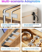 LX IntMfr. Hook and Loop Cable Ties, Self Adhesive Hook and Loop Cable Straps, Sticky-back Cord Organizer, Cable Clip, Household & Office Essentials, 40Pcs per Pack