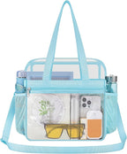 USPECLARE Clear Bag for Stadium Events,Transparent Bag for Work Sports Games Concerts Travel Gym