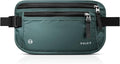 VULKIT Money Belt for Travel, Hidden Passport Holder, Anti-Theft Travel Wallet Under Clothes, RFID Blocking Waist Pouch, Undercover Fanny Pack, Deep Teal