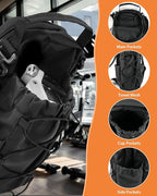 Magnetic Gym Bag for Men Women-Water Bottle Carrier Holder with Strap & Phone Pockets for 40oz Tumbler with Handle, 4 Built-in Magnets Small Gym Bag for Sports, Concert Airline Travel Walking