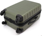 Wrangler Smart Spinner Hardside Luggage, 22-Inch Carry-On, Olive Green