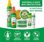 Badger Bug Spray, 3-Hour DEET-Free Mosquito Repellent, Family Friendly, Citronella & Organic Essential Oils, Natural & Vegan Insect Repellent Spray for Travel, 2.7 fl oz Aluminum Bottle, 2-Pack