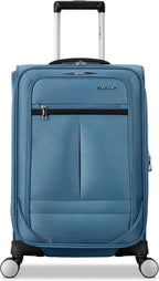 Samsonite Carry-On Soft-Sided Expandable 21-Inch Element Suitcase: Airline Approved for Most Major Airlines, Durable, 360° Spinner Wheels, Adjustable Handle, 2 Front & Side Pocket- CAPTAINS BLUE