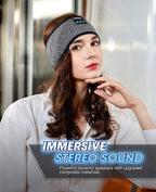 Perytong Sleep Headphones Wireless, Bluetooth Sports Headband Headphones with Ultra-Thin HD Stereo Speakers Perfect for Sleeping,Workout,Jogging,Yoga,Insomnia, Air Travel(Carbon Grayblack)