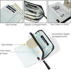 Sherpani Barcelona AT, Small Nylon Bifold Zipper Pocket Wallet, Travel Bag for Men Women, RFID Protection, Unisex Travel Gift (Granite)