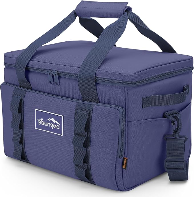 Cooler Bag 48-Can Insulated Leakproof Soft Cooler Large Collapsible Portable Travel Cooler Bags 32L for Picnic, Waterproof Soft Ice Chest for Camping, Beach, Fishing, Outdoor - 32 Quart