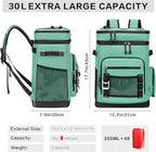Hulongo Large Waterproof Insulated Cooler Backpack for Men & Women, Leak Proof Cooler Backpack for Camping, Beach, Fishing, Picnic, Travel, Outdoor, 30L, 48Cans