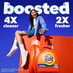 Tide Liquid Laundry Detergent, Original Scent, 125 fl oz, 100 Loads, Boosted Clean Even in Cold Water with Concentrated Washing Soap