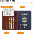 FINTIE Passport Holder, Slim Travel Wallet RFID Blocking Card Case Cover Passport Cover Protector Essentials with Credit Card Slots for Women/Men | Slim, RFID Blocking, Card Case Cover, Essentials, Credit Card Slots