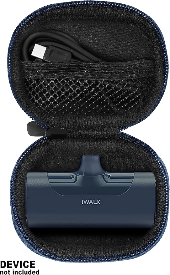 Case for mini Charger Compatible with iWALK Small USB-C Portable Charger, Anker Nano, JEJILL, LanLuk, Charmast, LENUTO, Swyop, VEGER, Feob, Taegila, YHO (Blue)