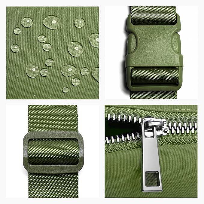 Belt Bag for Women Fanny Pack Crossbody Bags for Women Fashion Waist Packs with Adjustable Strap Gifts for Women Men (Olive)