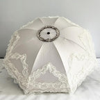 URAWESO Vintage Lace Parasol Gothic Lolita Umbrella UV Sun Protection Witch Cosplay Photoshoot Props Party Decoration
