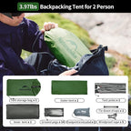 Naturehike Cloud-Up Tent Lightweight Backpacking Tent with Footprint - Free Standing Ultralight Camping Hiking Backpack Tents