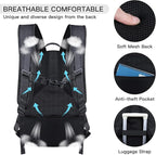 ANTERK Extra Large Travel Laptop Backpack, 17.3 Inch Carry on Backpack for Men Women, Big Anti Theft Water Resistant College Bussiness TSA Airline Approved Work Computer Backpack, Black