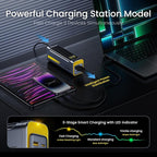 AOHI 140W PD3.1 Laptop Power Bank 40000mAh Fast Charging Station, The Future Starship 2 in 1 Camping Large Portable Charger for MacBook Pro/Air, iPad Pro, iPhone 16 Pro Max,Galaxy,Steam Deck, Grey