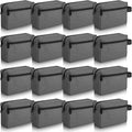 Paterr 16 Pcs Travel Toiletry Bag for Women Men Large Water Resistant Shaving Bag Hanging Cosmetic Bag with Handle and Divider Storage Travel Pouch Case (Dark Gray)