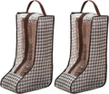 2 Pack Boot Storage Bag, Portable Dust Proof Boot Bags for Cowboy Boots, Shoe Cover Protector Bag for Boots Storage and Organizer Packing, Tall Boot Storage Carry Bag for Travel and Daily Use