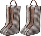 2 Pack Boot Storage Bag, Portable Dust Proof Boot Bags for Cowboy Boots, Shoe Cover Protector Bag for Boots Storage and Organizer Packing, Tall Boot Storage Carry Bag for Travel and Daily Use