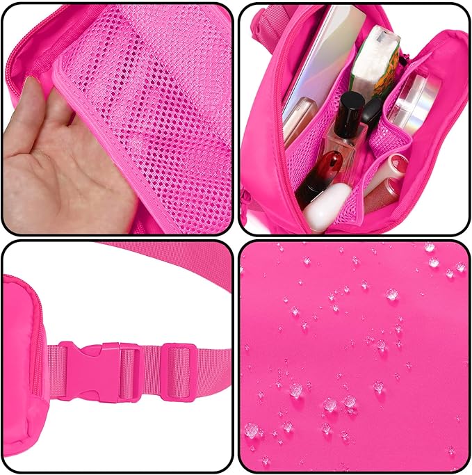 Amazerbst Belt Bag, Fanny Pack, Everywhere Belt Bag,40 Inch Adjustable Strap,for Women and Men,Waterproof