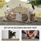 Naturehike Village Instant Tent, Camping Tent with Full Rainfly, Waterproof Large Cabin Tents for Car Camping