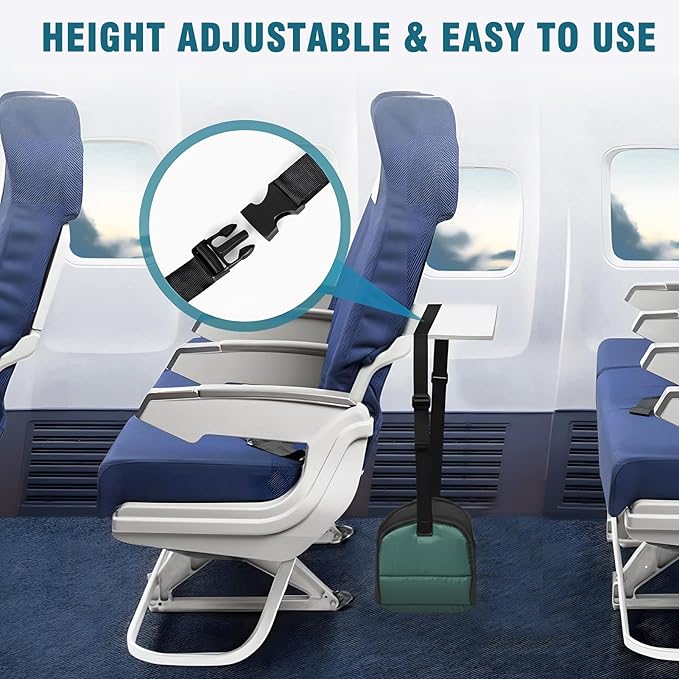 Foot Hammock for Plane Travel, Memory Foam Airplane Foot Hammock,Long Flight Foot Rest - Plane Gadgets
