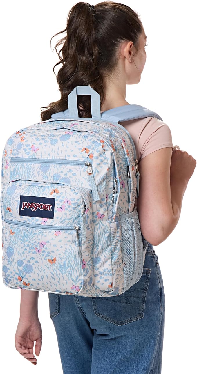 JanSport Laptop Backpack - Computer Bag with 2 Compartments, Ergonomic Shoulder Straps, 15” Laptop Sleeve, Haul Handle - Fluttering Fields