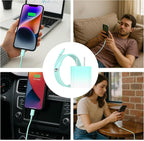 iPhone Charger Fast Charging,20W PD USB C Wall Charger 4 Pack with 6FT Fast Charging Cable,for iPhone 14/14 Pro Max/13/13 Pro/12/12 Pro/11/11 Pro/XS(Blue)