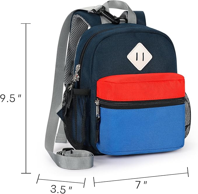 STEAMEDBUN Toddler Backpack Leash - Anti-Lost Harness Backpack for Boys Girls 1-3 - Blue