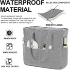 Bluboon Waterproof Beach Tote Pool Bags for Women Ladies Extra Large Carry On Bag With Wet Compartment for Weekender Travel