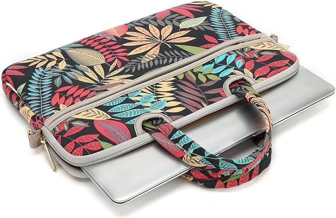 kayond Forest series Black Patten water-resistant Laptop Shoulder Messenger Bag Case Sleeve for 12 Inch 13 Inch Laptop
