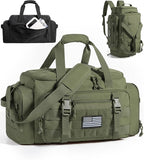 BAGSMART 4-IN-1 Gym Bag for Women Men, TSA Lightweight Duffle Bag for Travel with Shoe Compartment & Wet Pocket, 22L/30L/38L Tactical Backpack with 40oz Water Bottle Holder