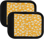 Qilmy Fresh Style Floral Fragments Luggage Handle Wrap 2Pack Luggage Identifiers Tag Comfort Handle Grips Cover for Stroller Suitcase Bag Airplane Travel Accessories1562