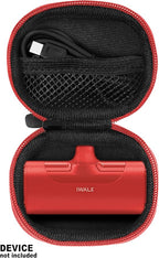 Case for mini Charger Compatible with iWALK Small USB-C Portable Charger, Anker Nano, JEJILL, LanLuk, Charmast, LENUTO, Swyop, VEGER, Feob, Taegila, YHO (Red)
