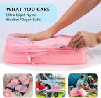 PFEYRPK Lightweight Compression Packing Cubes for Suitcases, Compressible Expandable Travel Packing Organizer with Clear Toiletries and Backpack Bag, Travel Essentials for Carry on Luggage 7 Set