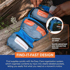 Adventure Medical Kits Mountain Series Medical Kit - Hiker - Emergency Medical First Aid Kit - for 2 People for 2 Days - Comes with a Trauma Pad, Medicine, Guide Book & More - Forest