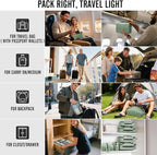 Veken 10 Set Packing Cubes for Travel Essential, Suitcase Organizer Bags in 4 Sizes, Carry-On Luggage Accessories with Large Laundry & Hanging Toiletry Bag, Must-Have for Airplane, Road Trip & Camping