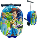 Fast Forward Toy Story 18" Ride-On Suitcase Scooter - Lightweight Carry-On Foldable Scooter Luggage