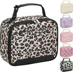 Lunch Box Kids Insulated Lunch Bag for Boys Girls Cute Reusable Lunch Tote Bag Waterproof Portable Thermal Lunch Box Kids for School Picnic Travel Leopard Print
