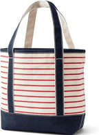 Lands' End Open Top Canvas Tote Bag