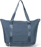 Baggallini Carryall Expandable Lightweight Travel Tote 22" Packable Folding Compact Nylon Washable Weekender w/Luggage Sleeve