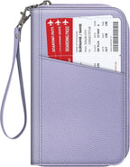 Fintie Family Passport Holder Wallet, RFID Blocking Travel Document Organizer Clutch Bag Credit Cards Case Cover for Women Men